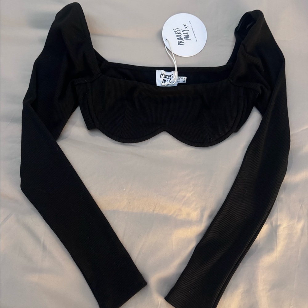 Black Long Sleeve Women's Top